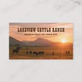 Rustic Farming Cattle Ranch Farm Business Card Visitenkarte (Vorderseite)
