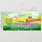 Rustic Festival Wedfest Modern Wedding Einladung (Vorne/Hinten)