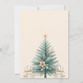 Rustic Festive Rainbow Weihnachtsdusche Einladung (Rückseite)