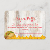 Rustic Fiesta Diaper Raffle Insert Card | Tacos (Vorderseite)