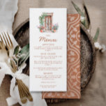 Rustic Fiesta Wedding Card Menükarte<br><div class="desc">Diese rustikale Destination Mexiko Thema Hochzeitskarte ist die perfekte Ergänzung zu jedem Hochzeitsempfang. Ihre Gäste werden diese einmalige und lustige Touch zu Ihrem besonderen Tag Liebe. Weitere Informationen finden Sie in unserer Sammlung rustikaler Hochzeiten in Urlaubsort</div>