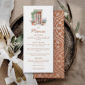 Rustic Fiesta Wedding Card Menükarte