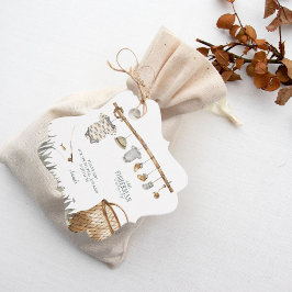 Rustic Fisherman Baby Shower Danke Geschenkanhänger