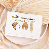 Rustic Fisherman's Derby Baby Shower Fishing Dankeskarte