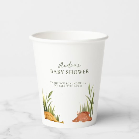 Rustic Fishing Baby Boy Shower Party Pappbecher (Vorderseite)