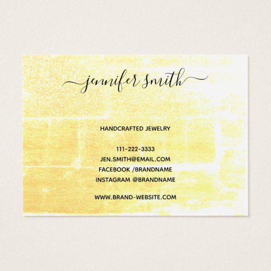 Rustic Floral Autumn Boho Bracelet Display Card (Rückseite)