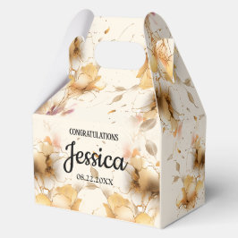 Rustic Floral Baby Shower 4.5"w x 2.75"l x 5.5"h Geschenkschachtel