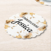 Rustic Floral Baby Shower Untersetzer (angewinkelt)