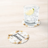 Rustic Floral Baby Shower Untersetzer (Vor Ort)