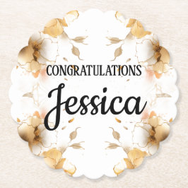 Rustic Floral Baby Shower Untersetzer