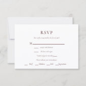 Rustic Floral Bouquet RSVP Card Karte (Vorderseite)