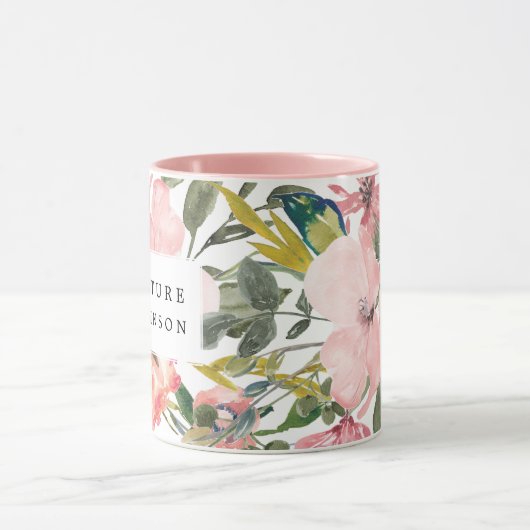 Rustic Floral Future Mrs Coffee Tasse (Zentrum)