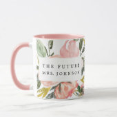 Rustic Floral Future Mrs Coffee Tasse (Links)
