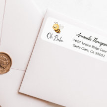 Rustic Floral Oh Babee Honey Bee Baby Shower