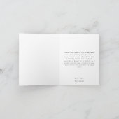 Rustic Floral Pumpkin Baby Dusche Danke Karte (Innenseite)