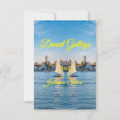 Rustic Floral Sky Wedding Invitation Einladung (Rückseite)