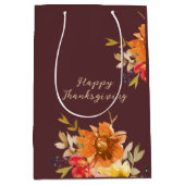 Rustic Floral Thanksgiving  Mittlere Geschenktüte (Vorderseite)