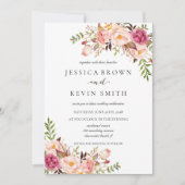 Rustic Floral Wedding Einladung-02update Einladung (Vorderseite)