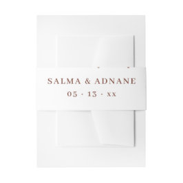 Rustic Floral Wedding Enclosure Card – Earthy Eleg Einladungsbanderole