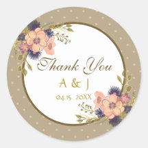 Rustic Floral Wedding Vielen Dank für Ihr Interess