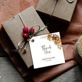 Rustic Floral Wedding Vielen Dank Geschenkanhänger