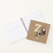 Rustic Florals Monogram Notizblock (Innenseite)