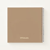 Rustic Florals Monogram Notizblock (Rückseite)