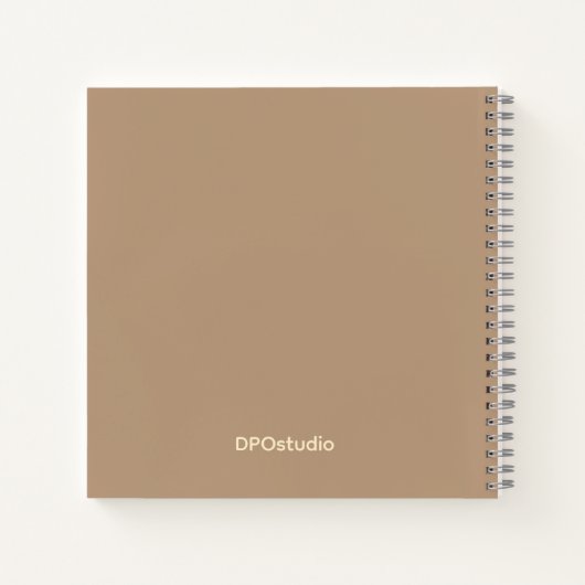 Rustic Florals Monogram Notizblock (Rückseite)