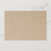 Rustic Flowers | Buchungskarte Begleitkarte (Rückseite)