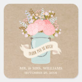 Rustic Flowers | Gefallen Stickers (Vorderseite)