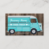 Rustic Food Truck Außenküche Van Catering Treuekarte (Vorderseite)