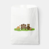 Rustic Forest Animals Kid's Birthday Geschenktütchen (Vorderseite)