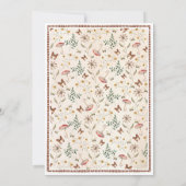 Rustic Forest Baby Dusche Einladung (Rückseite)