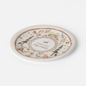 Rustic Forest Baby Dusche Pappteller (Schrägansicht)