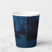 Rustic Forest Cottages & Cozy Cabins Nature Aurora Pappbecher (Rechts)