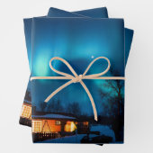 Rustic Forest Cottages & Cozy Cabins Nature Photos Geschenkpapier Set (Beispiel)