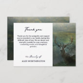 Rustic Forest Dee Beileid Vielen Dank Dankeskarte (Vorne/Hinten)