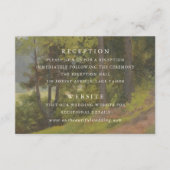 Rustic Forest Elegant Wedding Begleitkarte (Vorderseite)