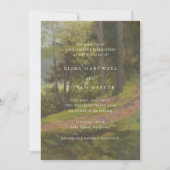 Rustic Forest Elegant Wedding Einladung (Vorderseite)