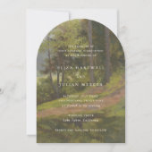 Rustic Forest Elegant Wedding Einladung (Vorderseite)