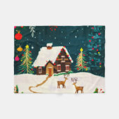 Rustic Forest Foliage Autumn Winter Berries Fleecedecke (Vorderseite (Horizontal))