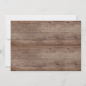 Rustic Forest Friends Kinderdusche Einladung (Rückseite)