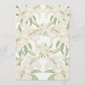 Rustic Forest Greenery Floral Wedding Program Card Programm (Rückseite)