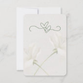 Rustic Forest Greenery Floral Wedding Save the Dat Ankündigung (Rückseite)