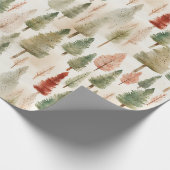 Rustic Forest of Trees  Geschenkpapier (Ecke)
