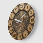 Rustic Forest Path Wall Clock  Große Wanduhr (Winkel)