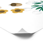 Rustic Forest Woodland Babydusche Begrüßungszeiche Poster (Ecke)