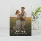 Rustic Forever Frohe Weihnachten Neu verheiratet 4 (Stehend Vorderseite)