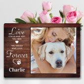 Rustic Forever Personalisiert Pet Dog Memorial Fot Fotoplatte