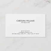 RUSTIC FORK & KNIFE LOGO Business Card Visitenkarte (Rückseite)